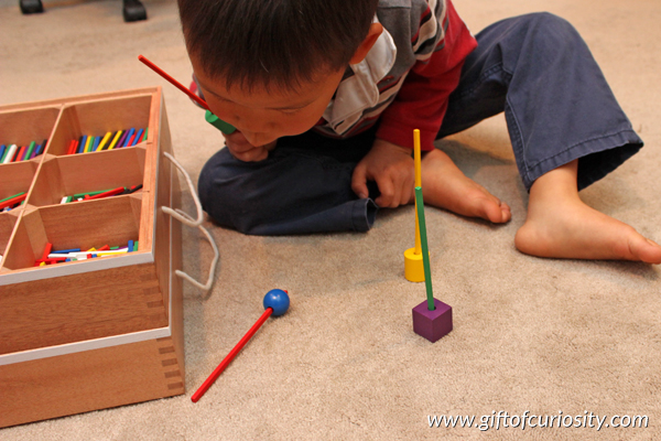 Learning about 3-D shapes through play - several creative, open-ended, and playful ideas for engaging kids in an exploration of 3-dimensional shapes, including 3-D shape bowling.  || Gift of Curiosity