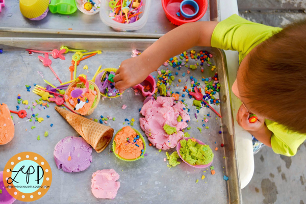 Play dough ice cream from A Little Pinch of Perfect