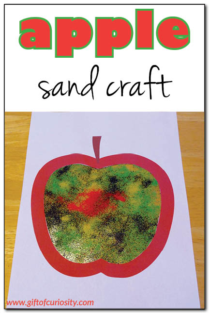 Apple sand craft || Gift of Curiosity