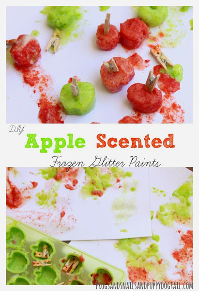 Apple scented frozen glitter paints from FSPDT