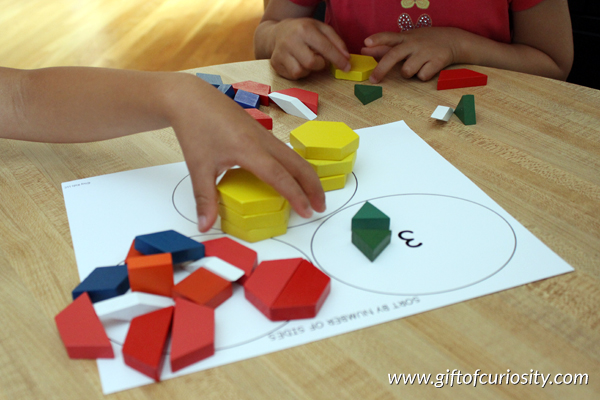 Color Zoo unit study 10 - Sorting Shapes