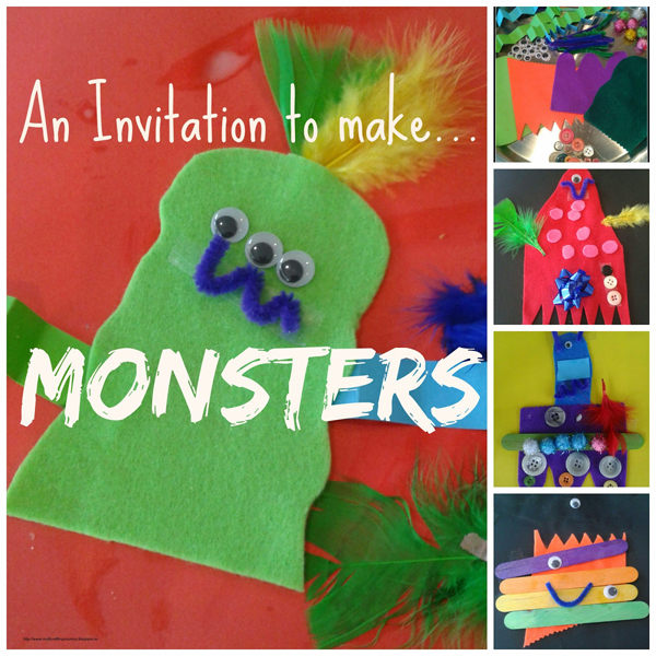 Invitation to make monsters from Multicraftingmummy