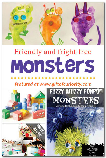 Not-so-scary monster crafts || Gift of Curiosity
