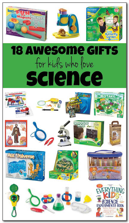 18 of the best, most awesome gifts for kids who love science. Budding scientists ages 3 and up will find something to love among these awesome gifts for science-loving kids. || Gift of Curiosity