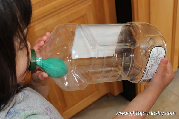 Air pressure activities for kids: Why can't you blow up a balloon in a bottle? || GIft of Curiosity