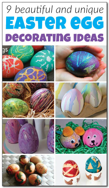 9 beautiful and unique ways to decorate Easter eggs (that are way cooler that using store bought dyes!). I've got to try #2 with my kids! || Gift of Curiosity