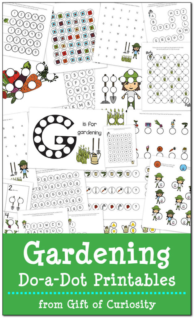 Gardening Do-a-Dot Printables {free} - Gift of Curiosity