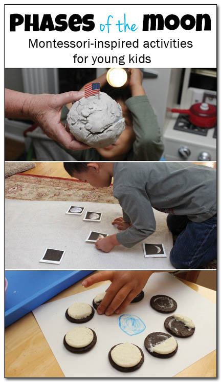 3 Montessori-inspired activities to learn about the phases of the moon || Gift of Curiosity