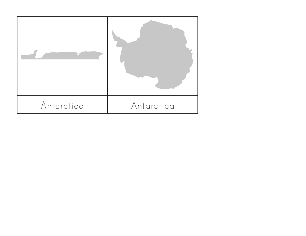 Continents 3-Part Cards - Gift of Curiosity