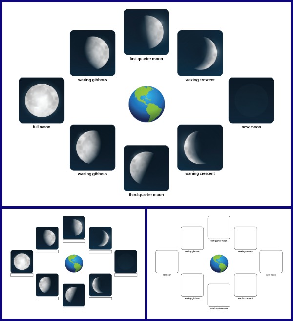 Phases of the Moon worksheet || Gift of Curiosity