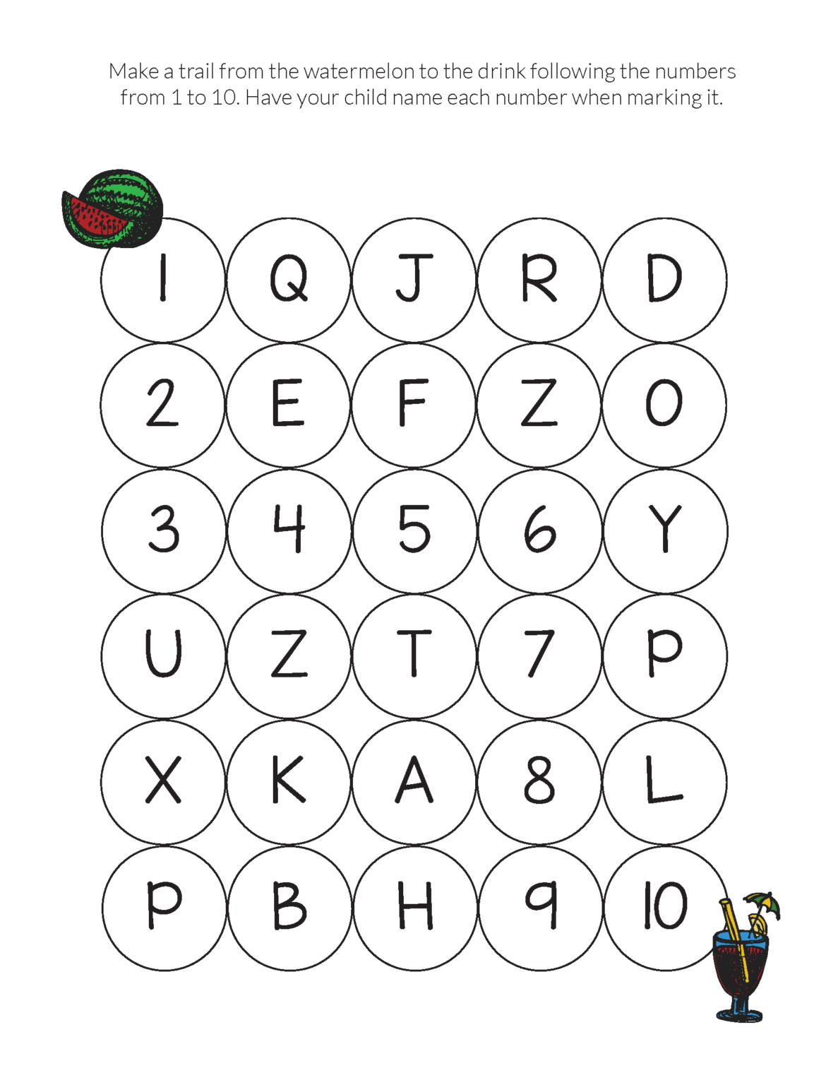 Summer Do-a-Dot Printables - Gift of Curiosity
