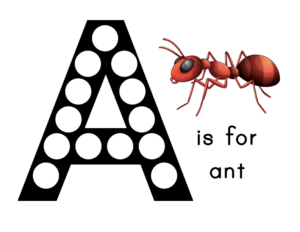 Ant Do-a-Dot Printables - Gift of Curiosity