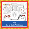 Ant Do-a-Dot Printables - Gift of Curiosity