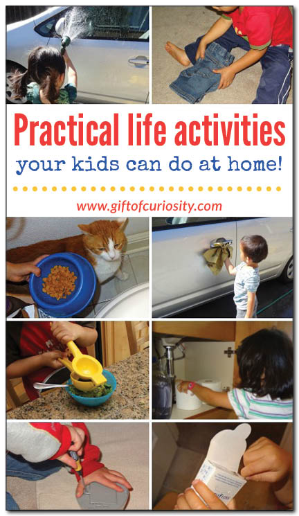 Everyday practical life activities your kids can do at home || Gift of Curiosity