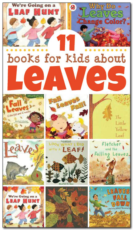 11 books for kids about leaves, including both non-fiction and fiction selections. This is a great list of children's books about leaves for a fall leaf unit study! || Gift of Curiosity