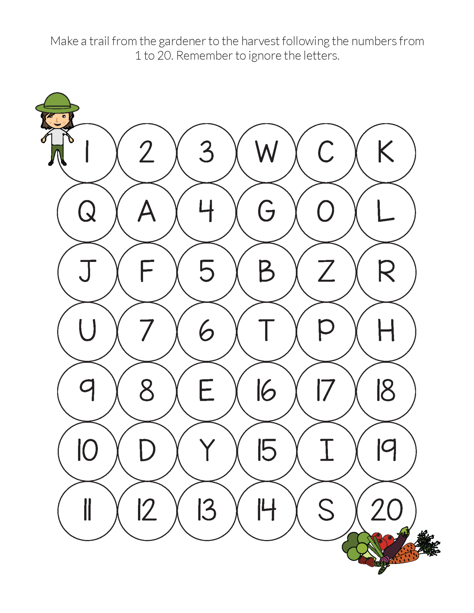 Gardening Do-a-Dot Printables - Gift of Curiosity