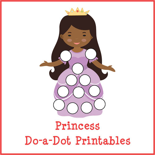 Princess Do-a-Dot Printables - Gift of Curiosity