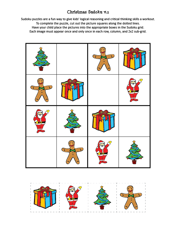 Christmas Sudoku Puzzles - Gift of Curiosity