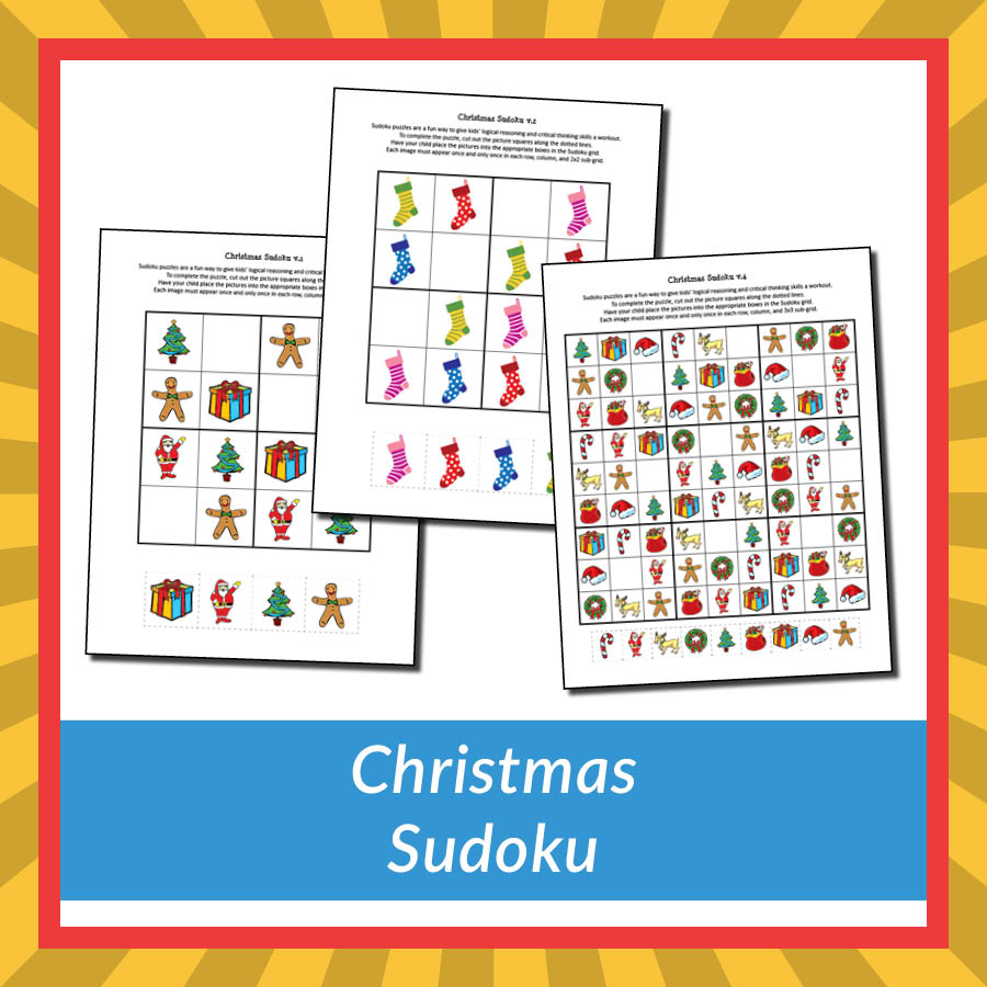 Christmas Sudoku Puzzles Gift Of Curiosity