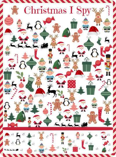 Christmas I Spy Game from The Pleasantest Thing