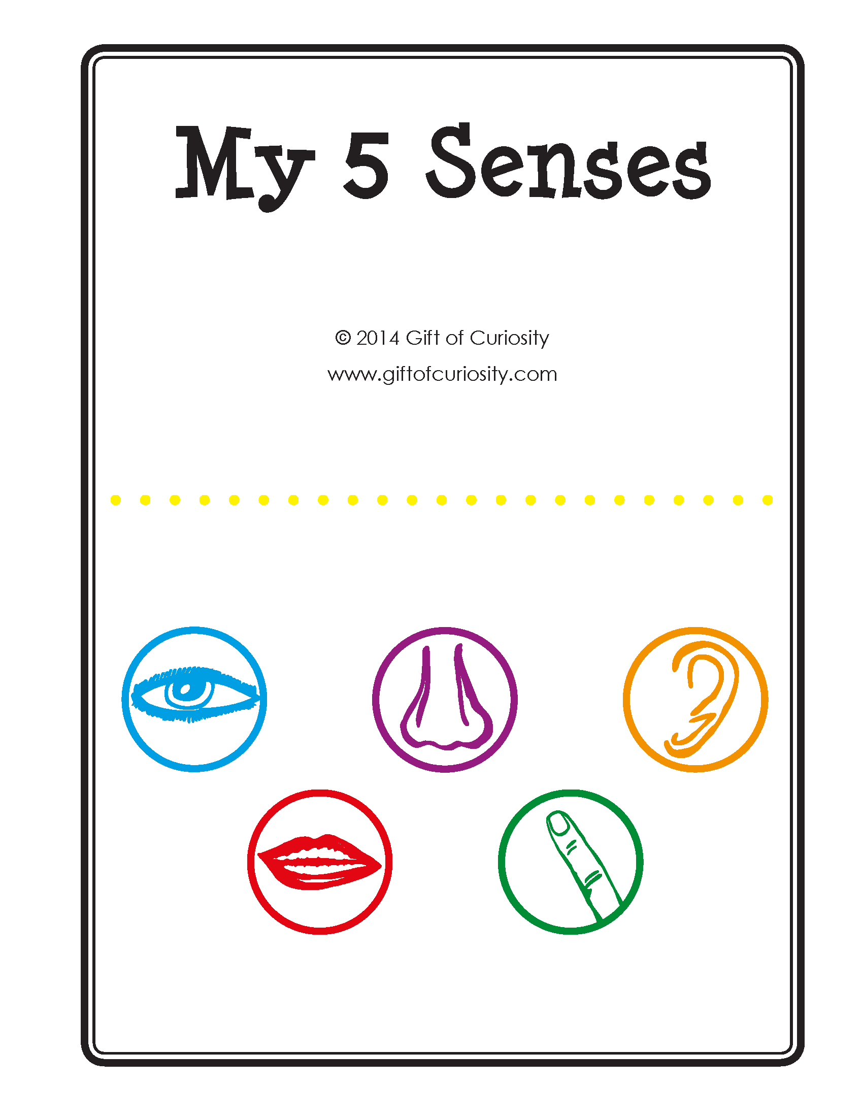 My 5 Senses Book Gift Of Curiosity