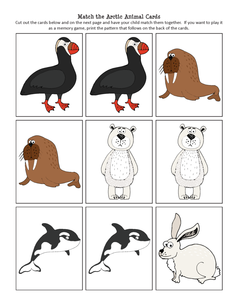 Arctic Animals Printables Pack - Gift of Curiosity