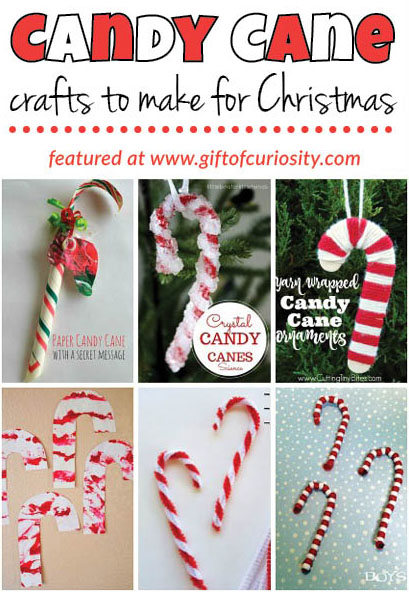 12 candy cane crafts kids can make for Christmas. Great ideas for preschoolers and young children to help with the holiday decorations! || Gift of Curiosity