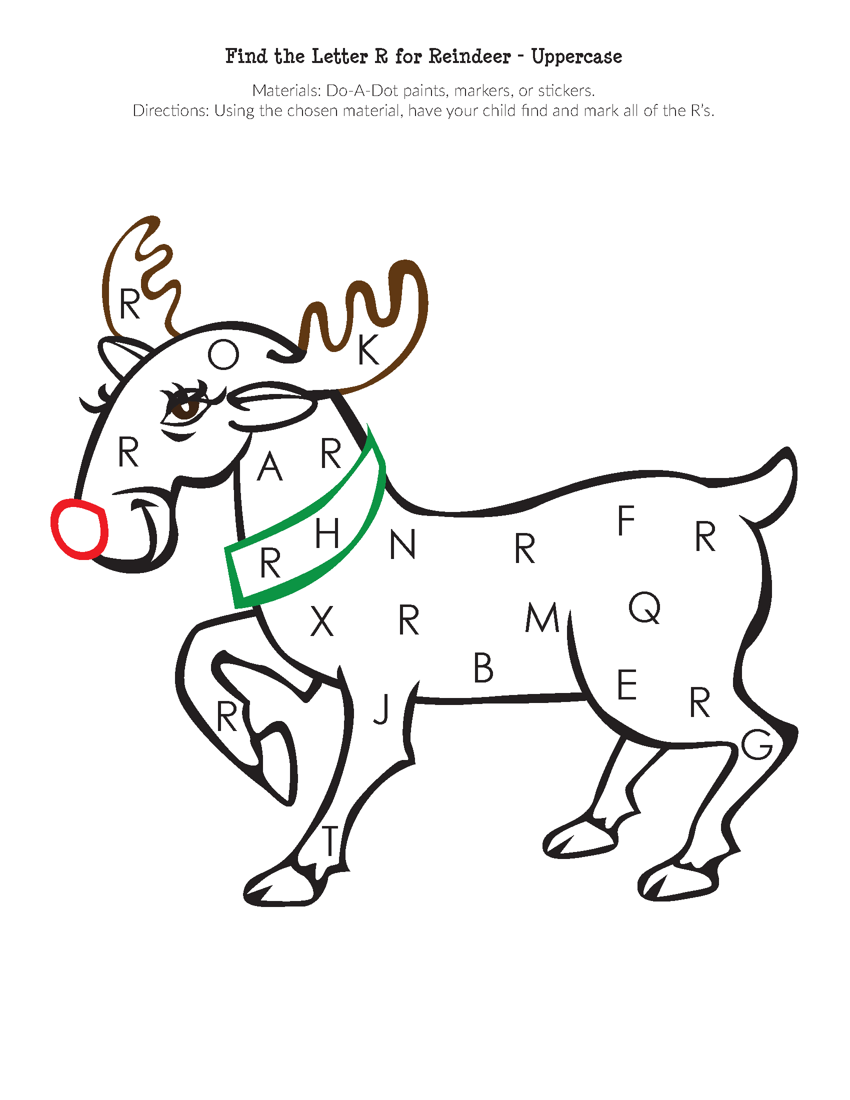 Find the Letter R for Reindeer - Image 2