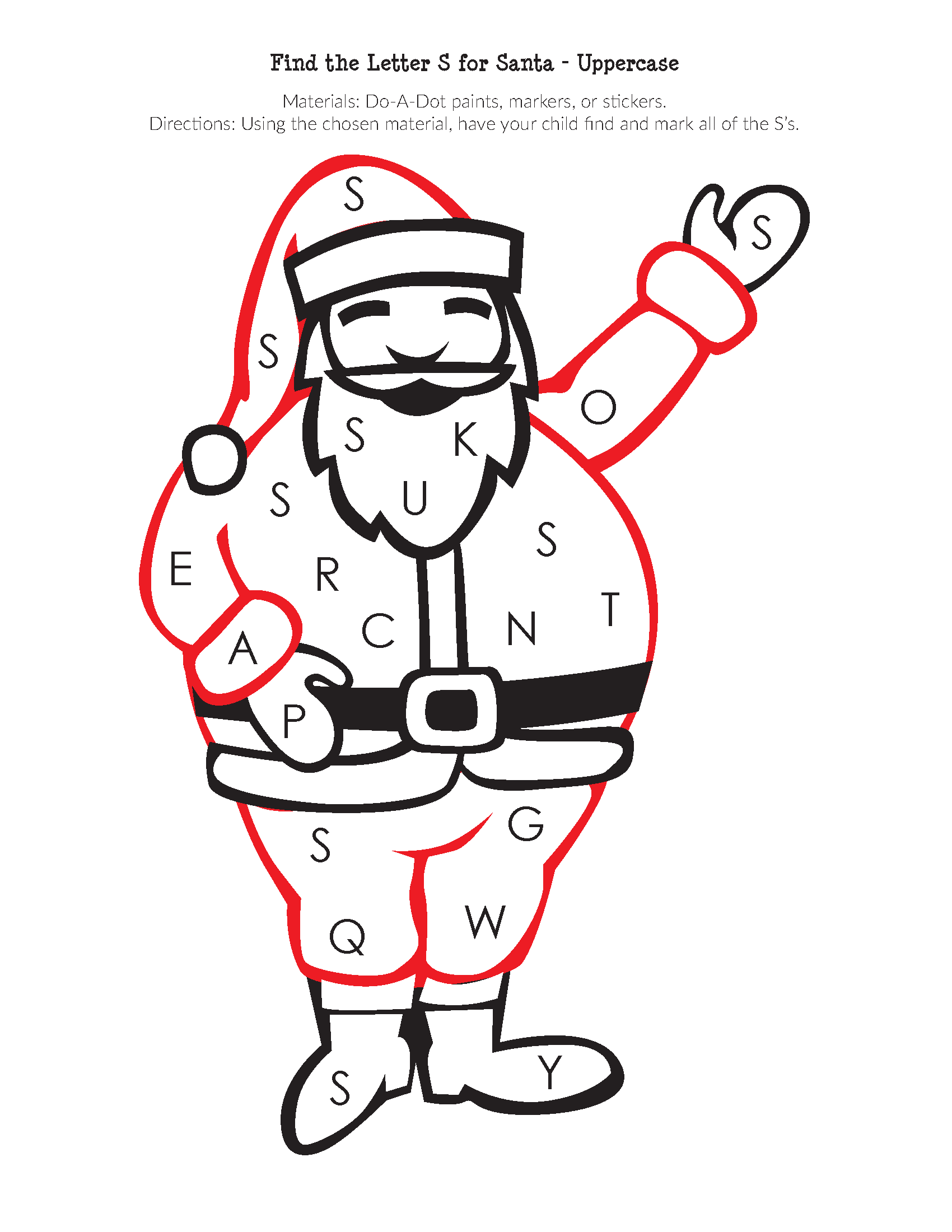 Find the Letter S for Santa - Image 2