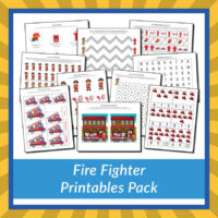 Fire Fighter Printables Pack - Gift of Curiosity