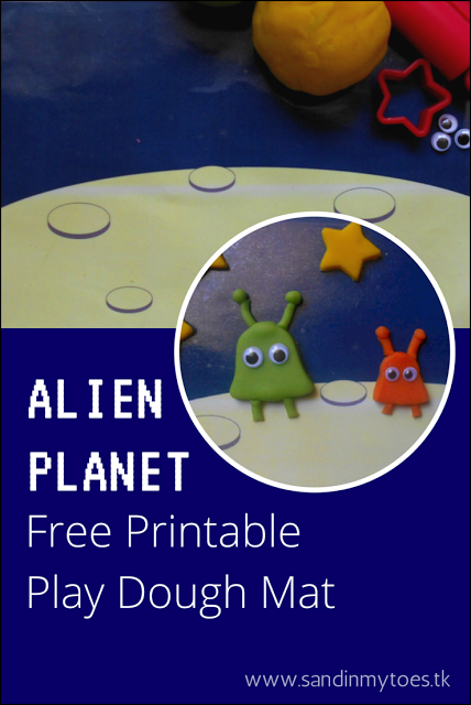 Alien Planet Play Dough Mat from Sand in My Toes