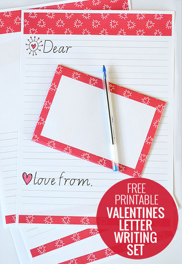 Valentines Letter Writing Set from Picklebums