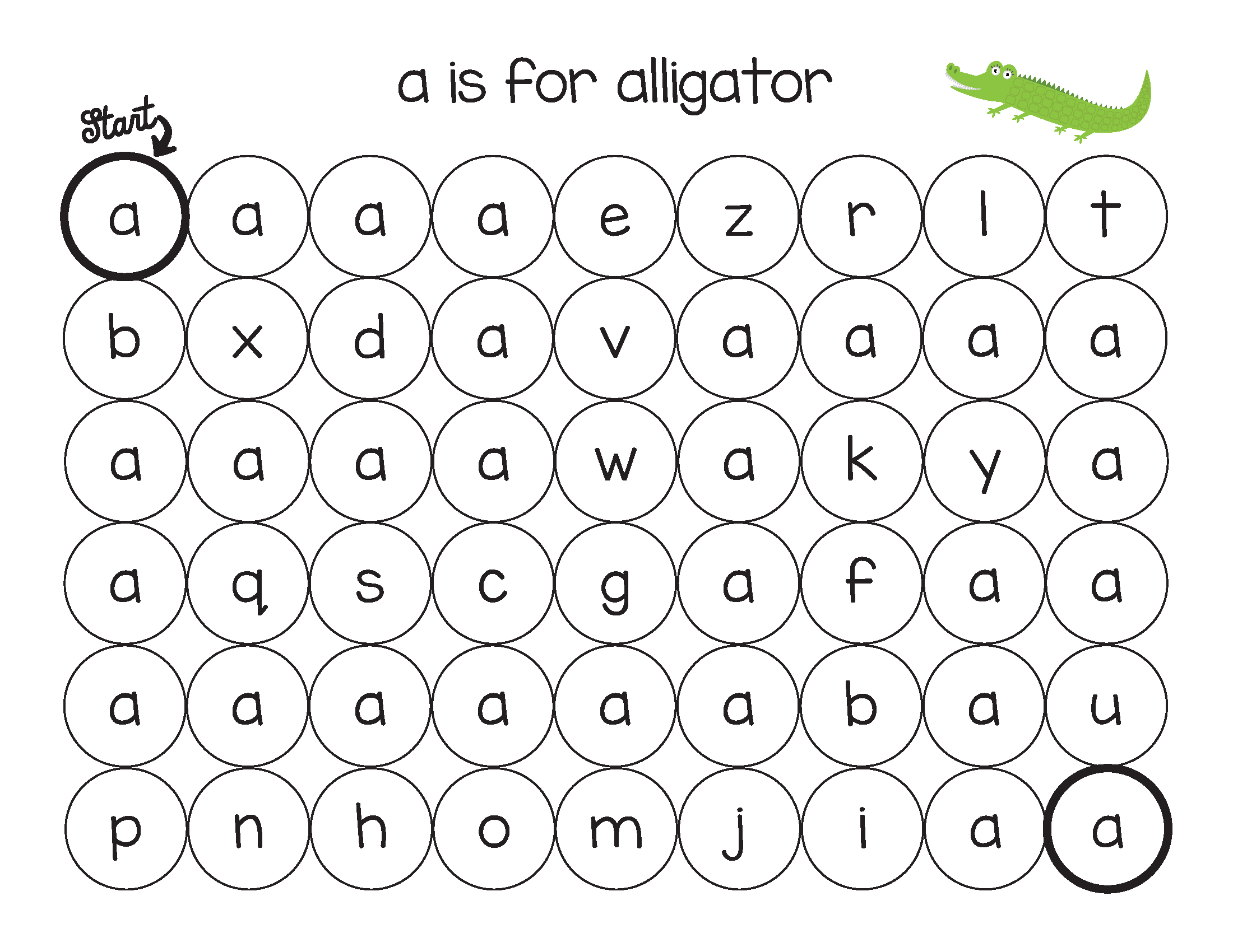Animal Alphabet DoaDot Printables Gift of Curiosity