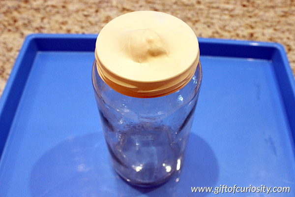 Two different methods for making a cloud in a jar. What a great weather science activity for kids! || Gift of Curiosity