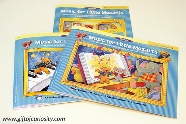Our homeschool music curriculum choices for the 2016-17 school year for a 1st and 2nd grader || Gift of Curiosity