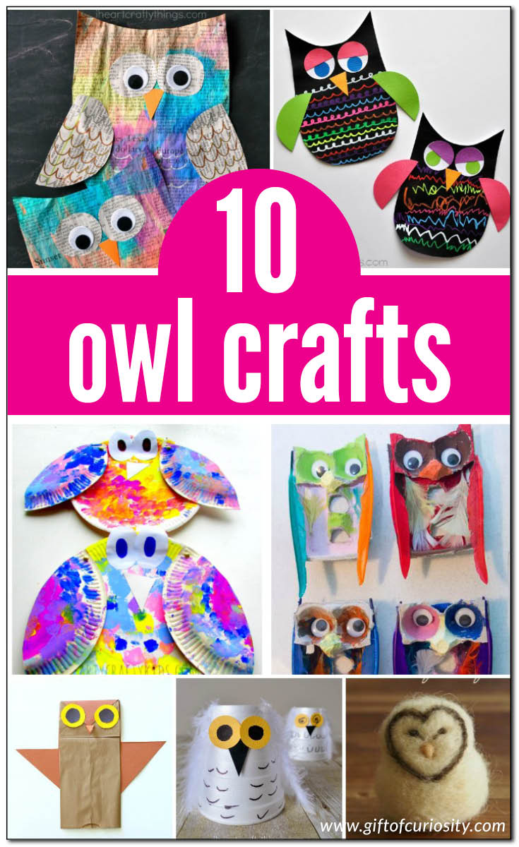 10 adorable owl crafts for kids to make || Gift of Curiosity