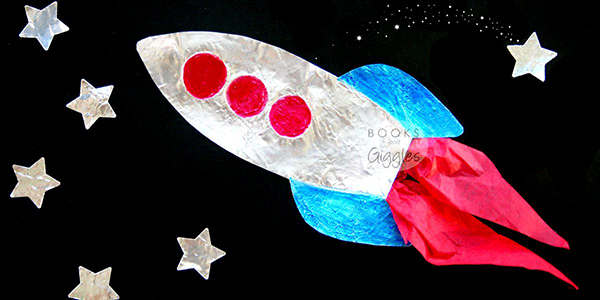 Rocket craft from Books and Giggles