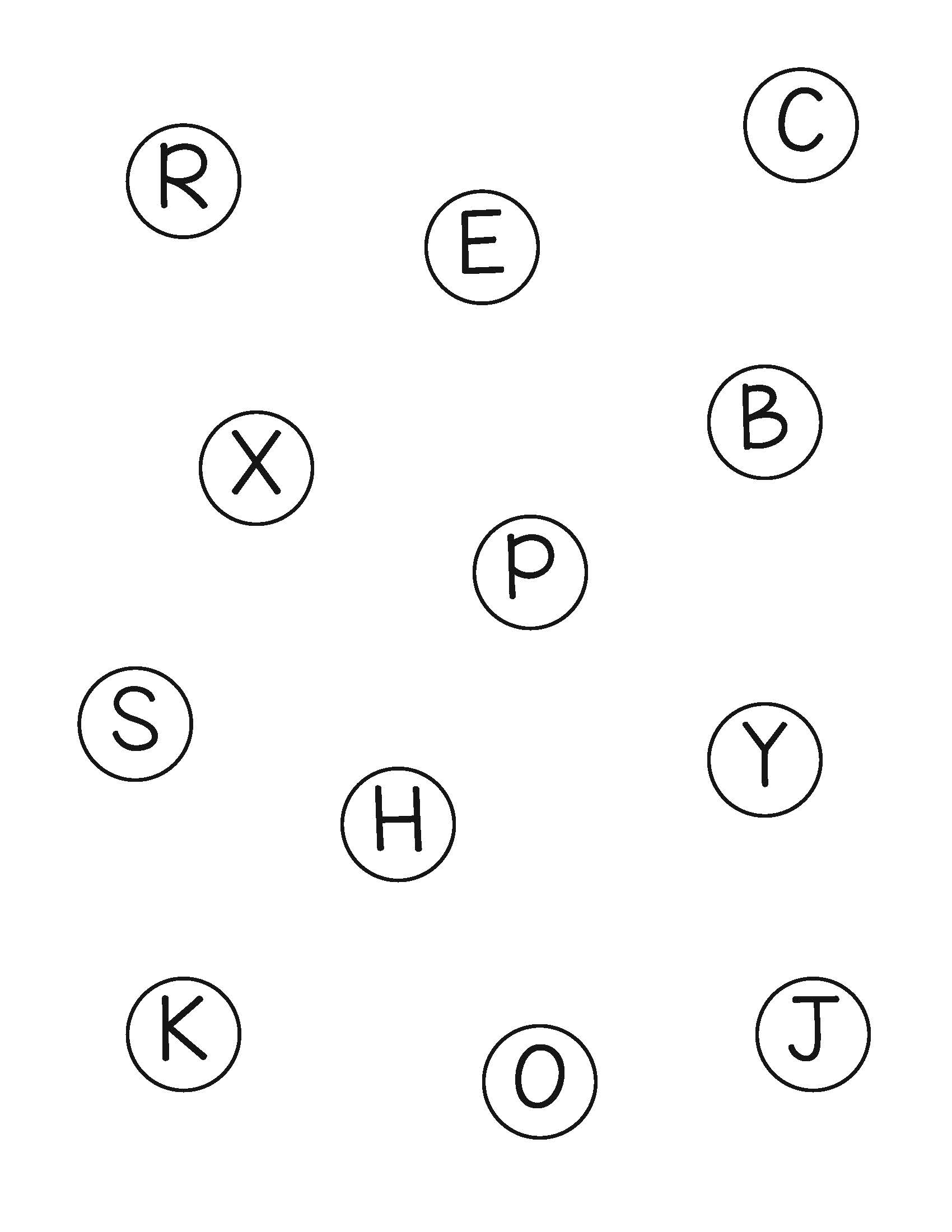 Uppercase and Lowercase Letter Matching with Milk Caps - Image 3