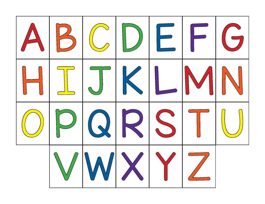 Color the Letters - Gift of Curiosity