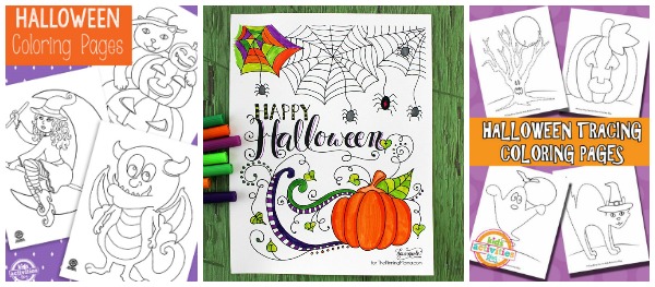Halloween coloring pages || Gift of Curiosity
