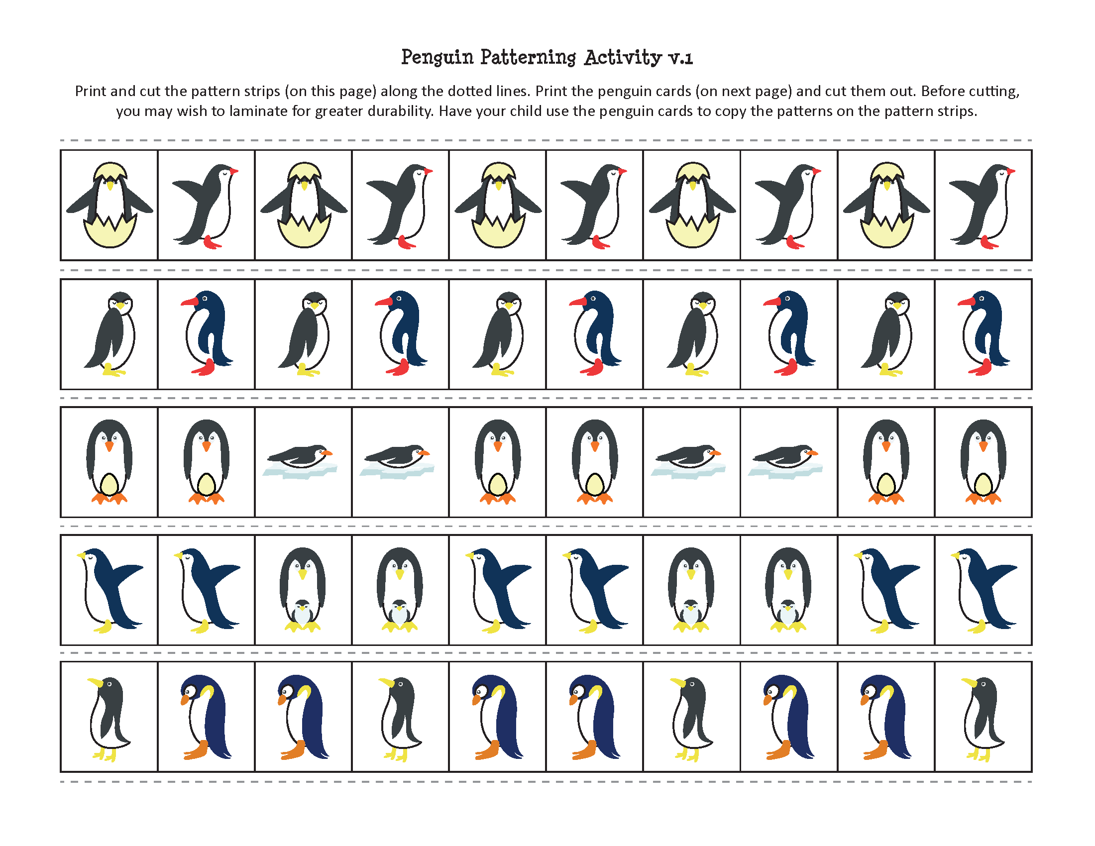 Penguin Printables Pack - Image 4