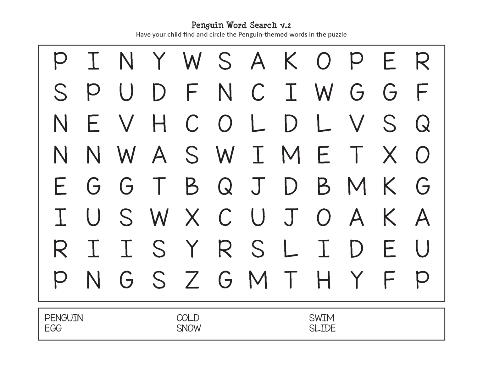 Penguin Printables Pack - Gift of Curiosity