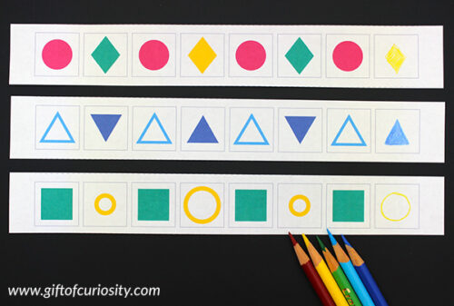 Advanced patterns worksheets for kids - fun practice with complex patterns