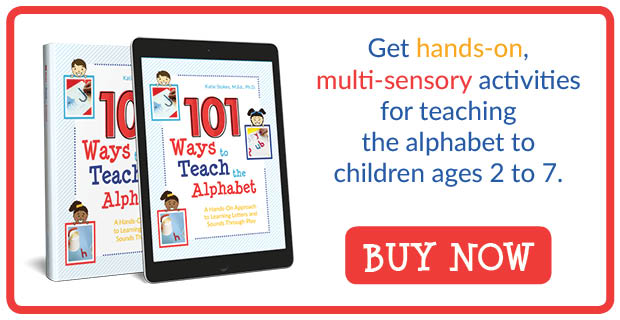 101 måder at undervise alfabetet på: Hands-on, multi-sensoriske aktiviteter til undervisning i alfabetet til børn i alderen 2 til 7.