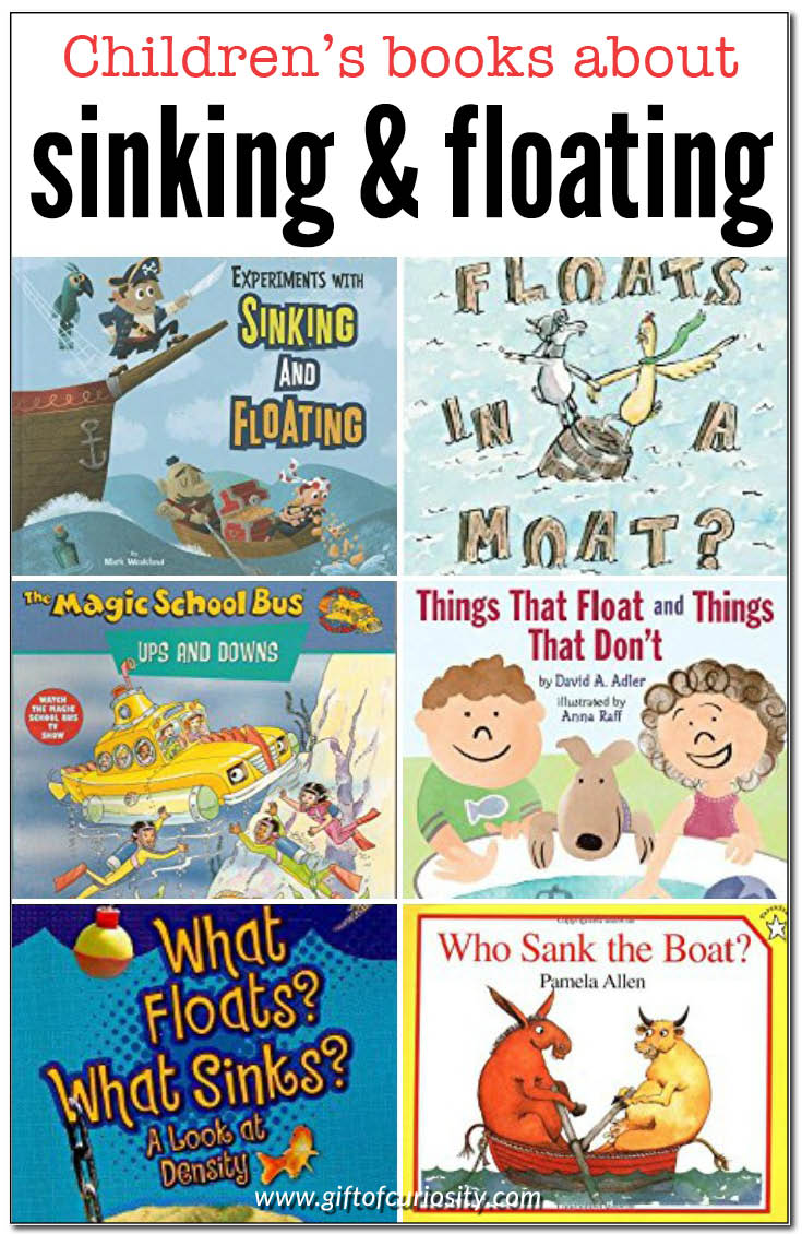 Children's books about sinking and floating | Children's books about density | Density experiments for kids | Books about sinking and floating for kids | Books about density for kids || Gift of Curiosity