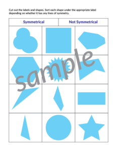 Basic Symmetry Task Basic Symmetry Activity Pack (Reflection Symmetry) - Gift of Curiosity