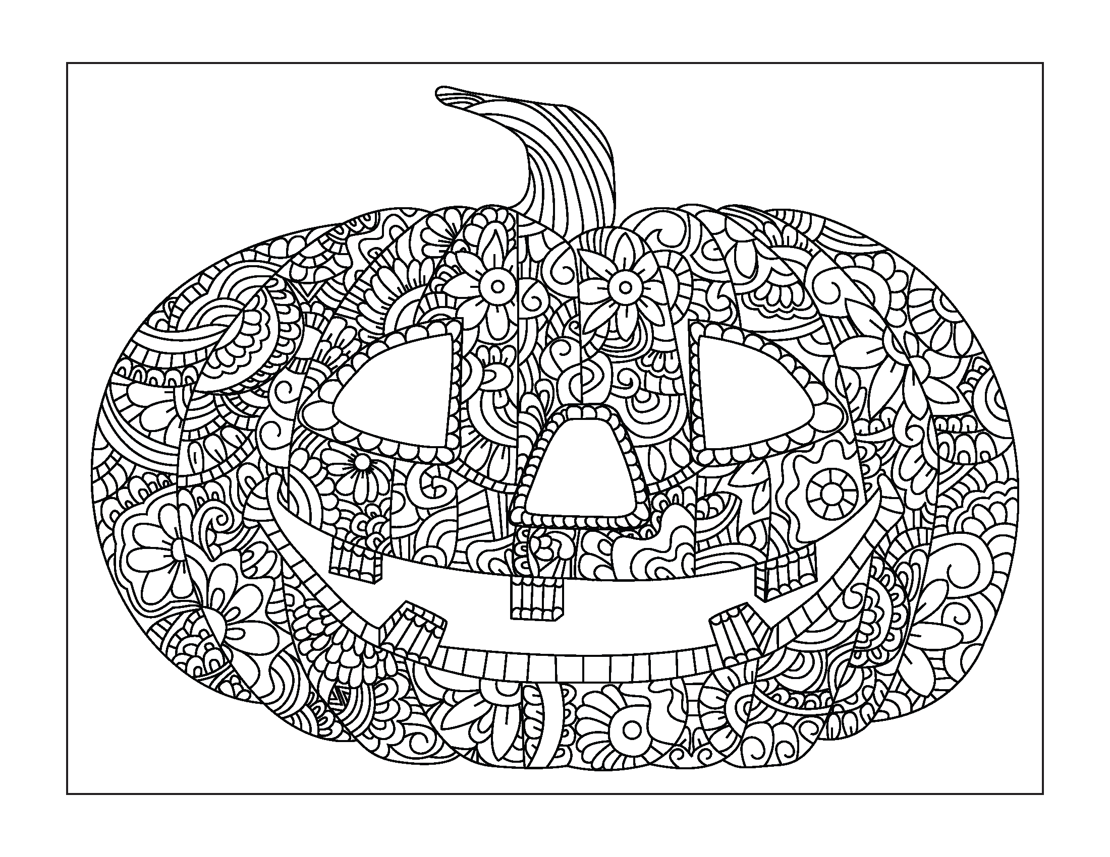 Halloween Coloring Pages (for older kids) - Gift of Curiosity