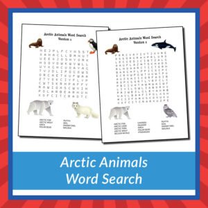 Arctic Animals Word Search
