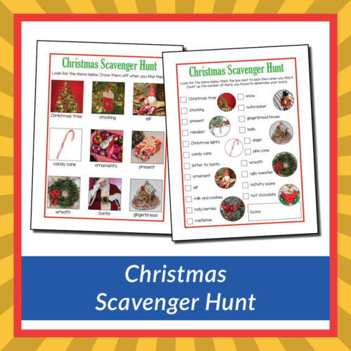Christmas Scavenger Hunt {free printable} - Gift of Curiosity