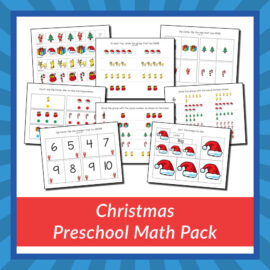Christmas Preschool Math Skills Pack